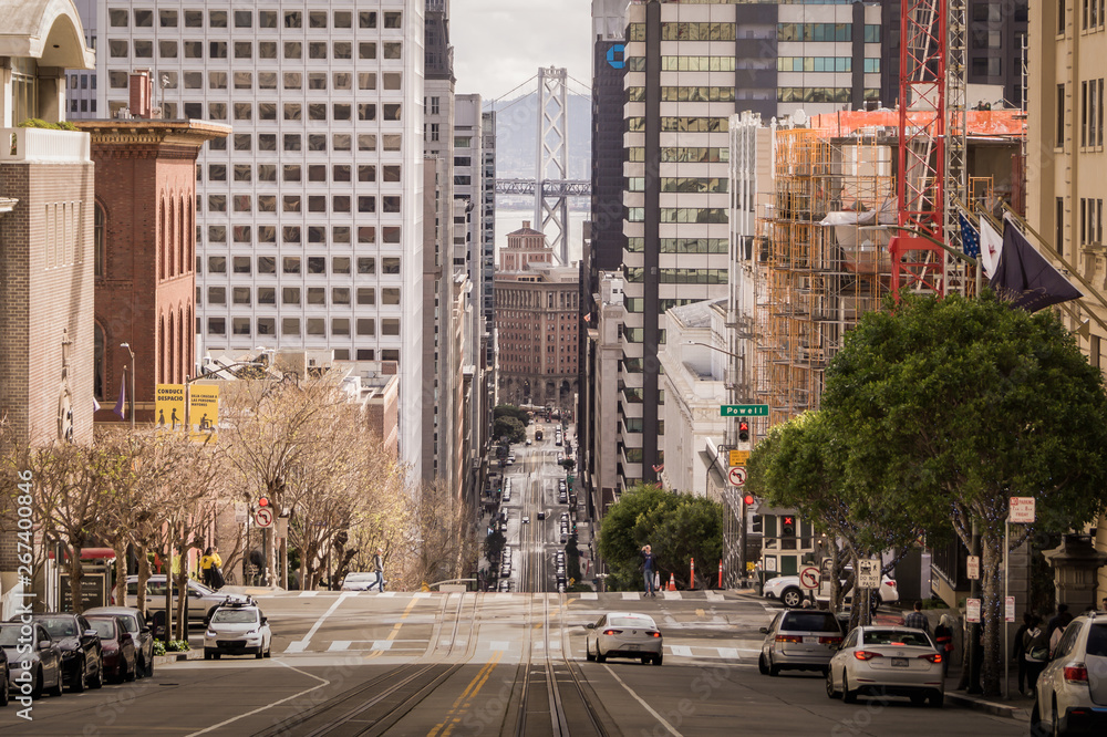 Fototapeta premium California Street horizontal detail
