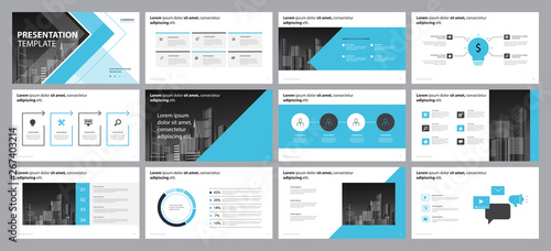 business presentation page layout template design and use for brochure ,book , magazine, annual report and company profile , with timeline infographic elements easy editable