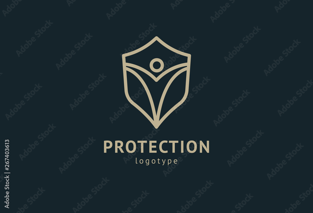 Shield icon. Vector flat style illustration Abstract business security Agency logo template. Logo concept of antivirus, protection, insurance, privacy, guard. Shield icon. Vector flat style illustration Abstract business security Agency logo template. Logo concept of antivirus, protection, insurance, privacy, guard.