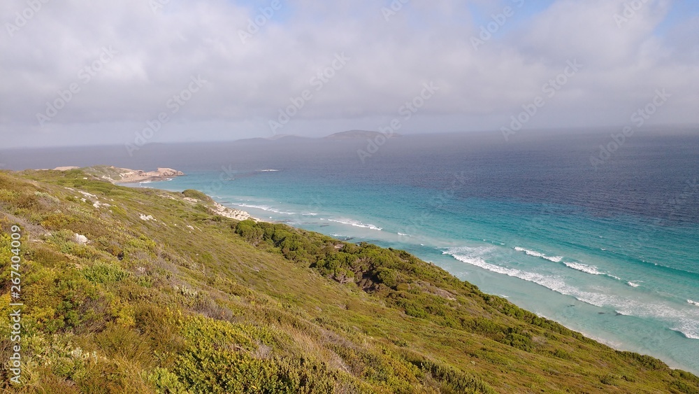 panoramic view of the coast