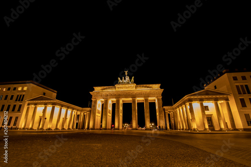Brandenburg Gate in Berlin at night