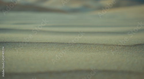 Endless desert sand dunes near Abu Dhabi