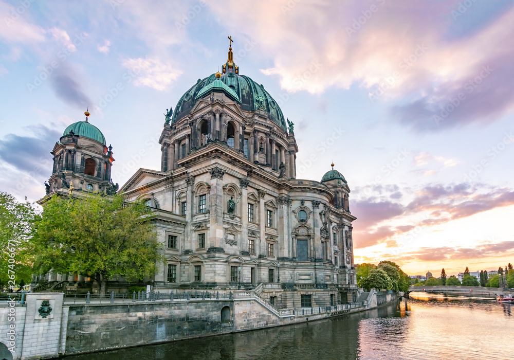 Berlin Cathedral (Berliner Dom) at sunset, Germany