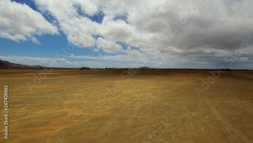 Storm clouds over the desert on Sal, Cape Verde Island