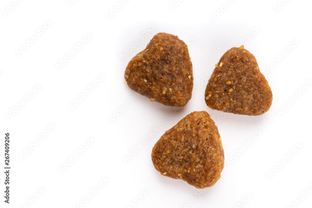 cat food on white background cat food on white background