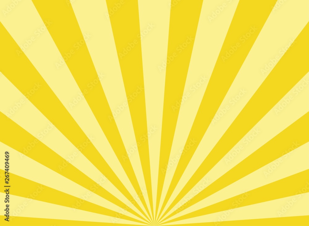 Sunlight abstract wide background. Yellow and white color burst horizontal background. - obrazy, fototapety, plakaty 