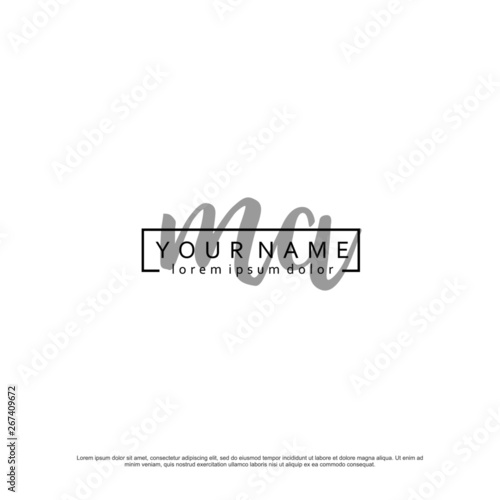 Initial M A MA elegant logo template vector
