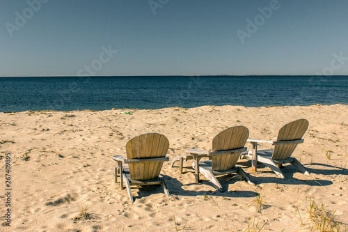 Fototapeta Naklejka Na Ścianę i Meble -  Adirondack beach chair