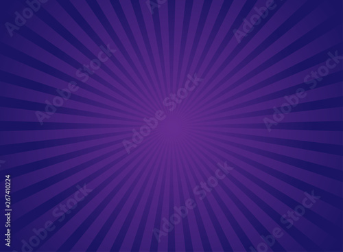 Sunlight retro bright background. Purple and violet color burst background.