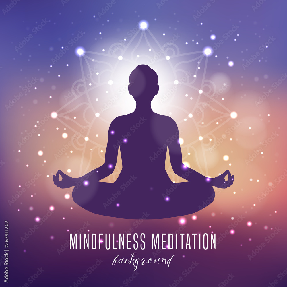 Stampa personalizzata quadro su tela: Mindfulness Medit... | Immagini per  arredo