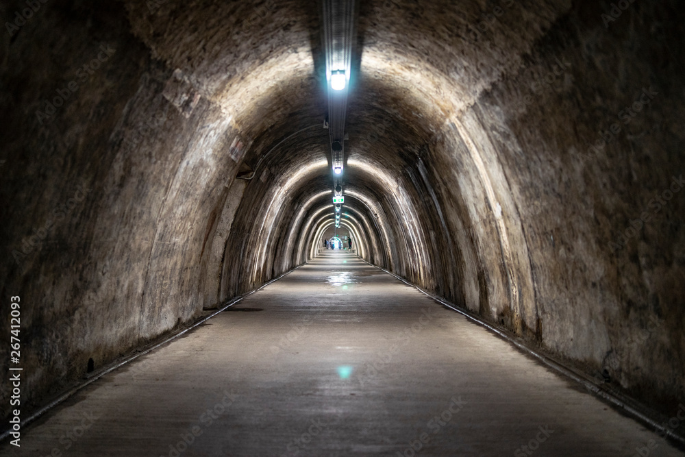 Abandoned tunnel, 2 world war, architecture, minimalism Abandoned tunnel, 2 world war, architecture, minimalism