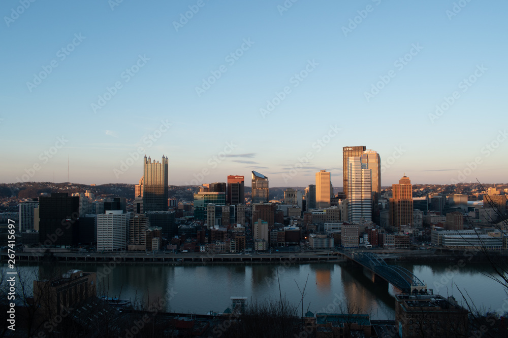 Pittsburgh downtown view 