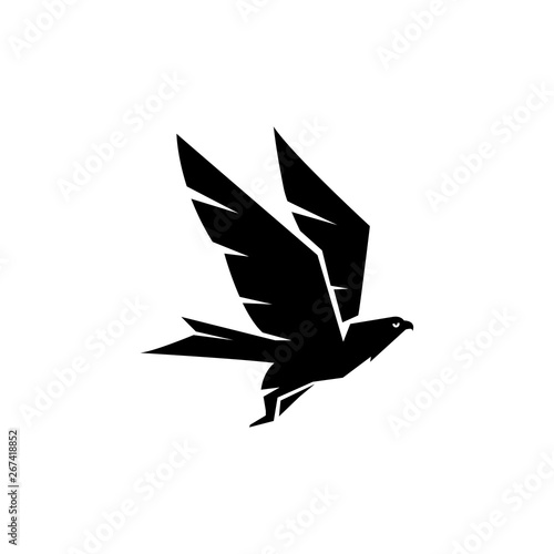 Falcon Eagle Bird Logo Template vector icon