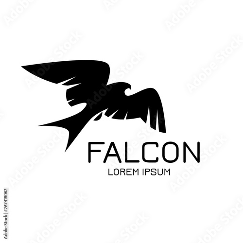 Falcon Eagle Bird Logo Template vector icon