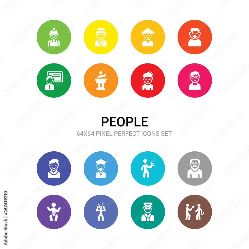 16 people vector icons set included acting class, airplane pilot, angry man, baby, bald man face with beard and sunglasses, barman, bishop face, boy face, boy with glasses, boy with headband, 16 people vector icons set included acting class, airplane pilot, angry man, baby, bald man face with beard and sunglasses, barman, bishop face, boy face, boy with glasses, boy with headband,