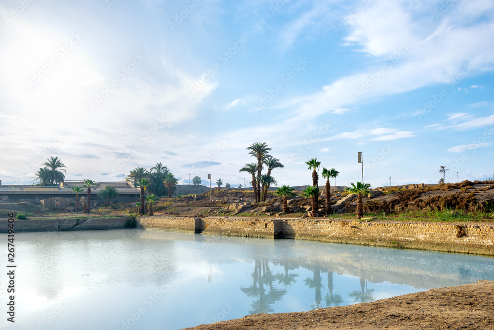 Lake in the Karnak Temple