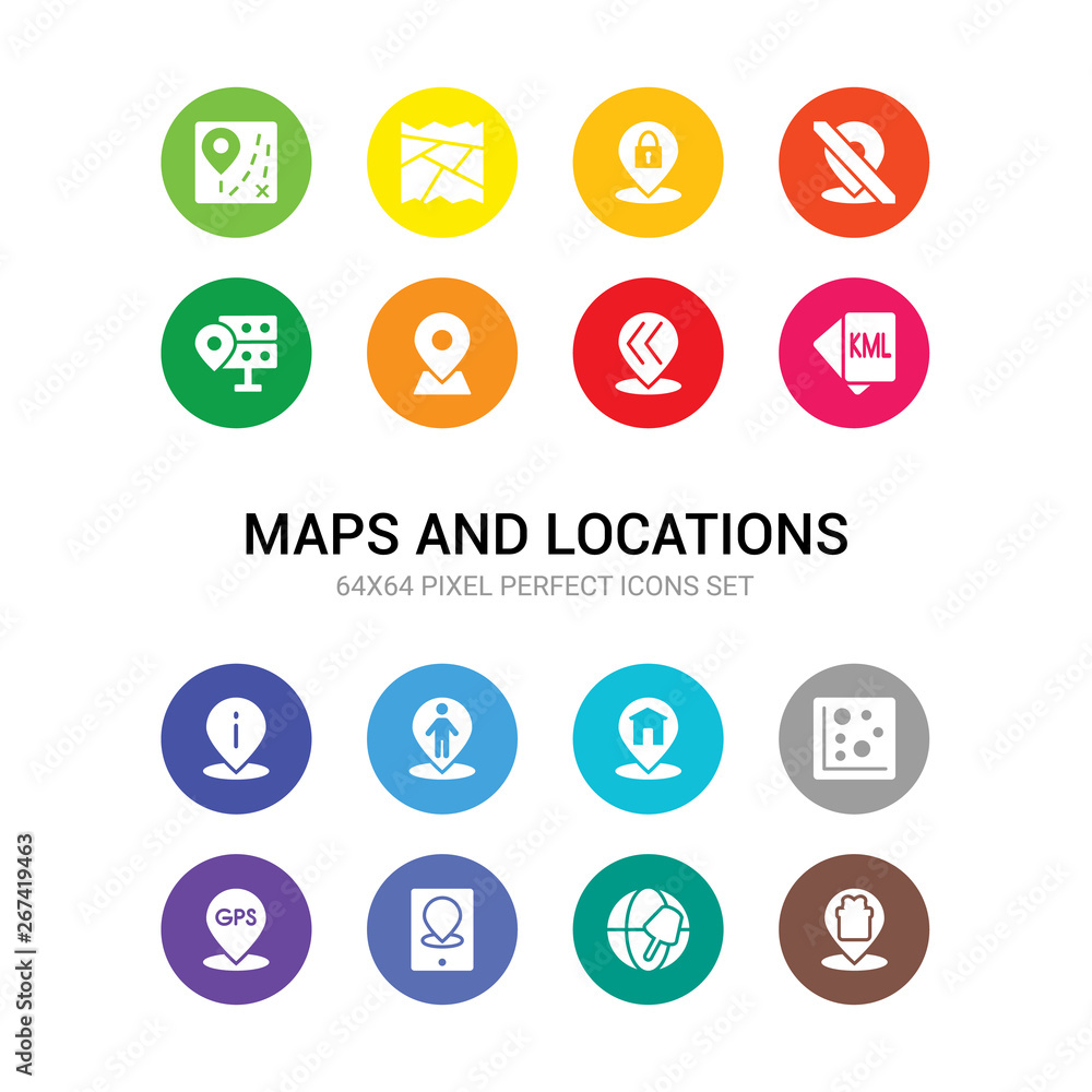 16 maps and locations vector icons set included gift shop location, globe, gps device, gps location, heat map, home location, human information point pin, keyhole markup language, left chevron, 16 maps and locations vector icons set included gift shop location, globe, gps device, gps location, heat map, home location, human information point pin, keyhole markup language, left chevron,