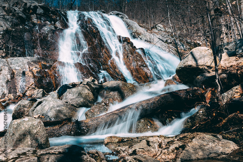 Rocky Waterfall in the Woods