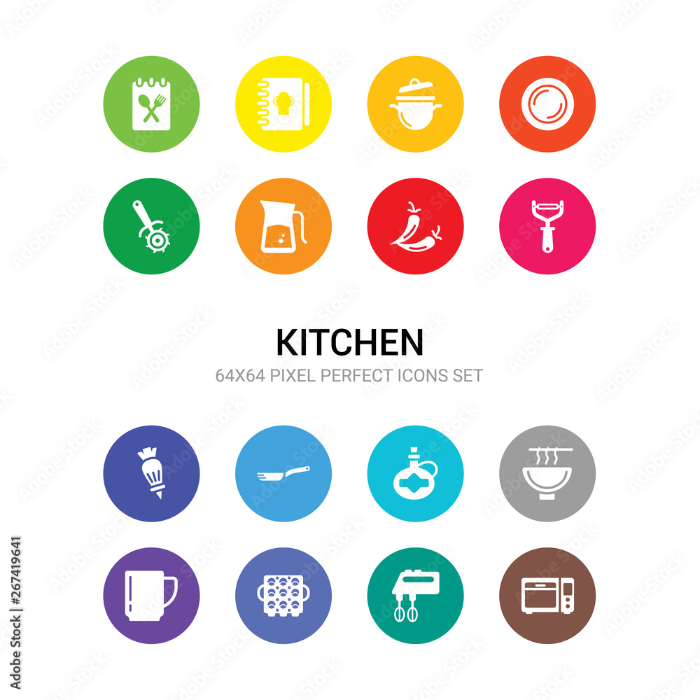 16 kitchen vector icons set included microwave oven, mixer, muffin pan, mug, noodles, olive oil, pan, pastry bag, peeler, pepper, pitcher icons 16 kitchen vector icons set included microwave oven, mixer, muffin pan, mug, noodles, olive oil, pan, pastry bag, peeler, pepper, pitcher icons
