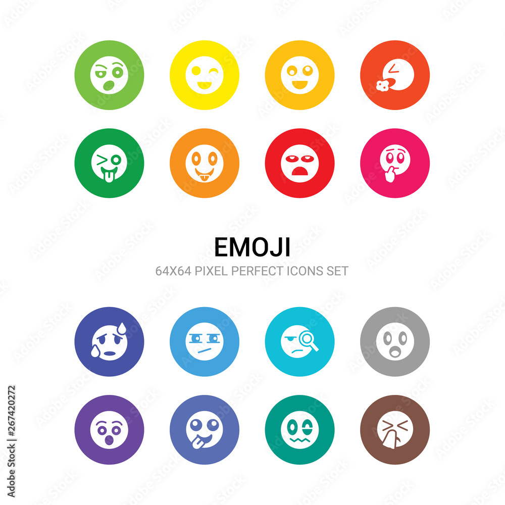 16 emoji vector icons set included sneezing emoji, stress emoji, stupid surprise surprised suspect suspicious sweating thinking ti tongue icons 16 emoji vector icons set included sneezing emoji, stress emoji, stupid surprise surprised suspect suspicious sweating thinking ti tongue icons
