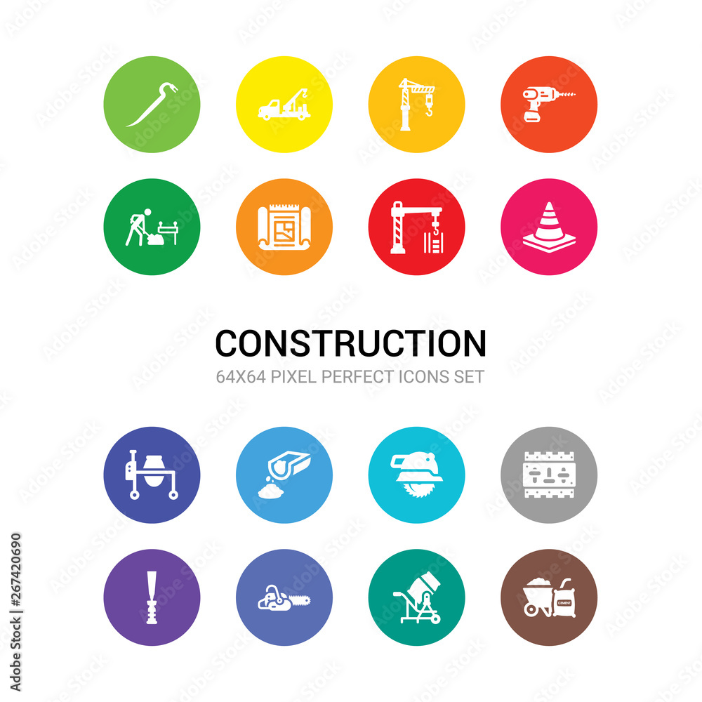 16 construction vector icons set included cement, cement mixers, chainsaw, chisel, circuit breaker, circular saw, concrete, concrete mixer, cone, construction, construction plan icons 16 construction vector icons set included cement, cement mixers, chainsaw, chisel, circuit breaker, circular saw, concrete, concrete mixer, cone, construction, construction plan icons