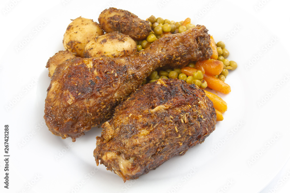 poulet rôti et légumes poulet rôti et légumes