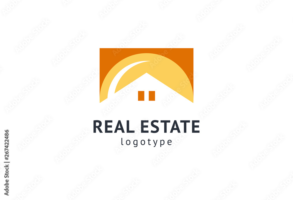 Abstract real estate agent logo icon vector design. Rent, sale of real estate vector logo, House cleaning, home security, real estate auction. Vector building logo concept. Abstract real estate agent logo icon vector design. Rent, sale of real estate vector logo, House cleaning, home security, real estate auction. Vector building logo concept.