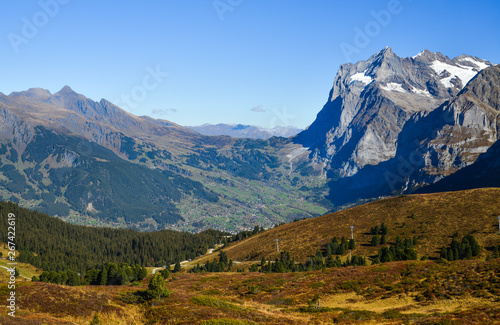 Mountainscape of Grindelwald, Switzerland