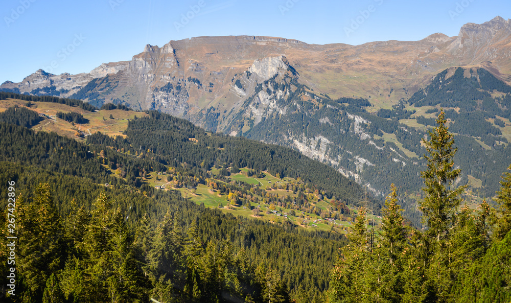 Mountainscape of Grindelwald, Switzerland