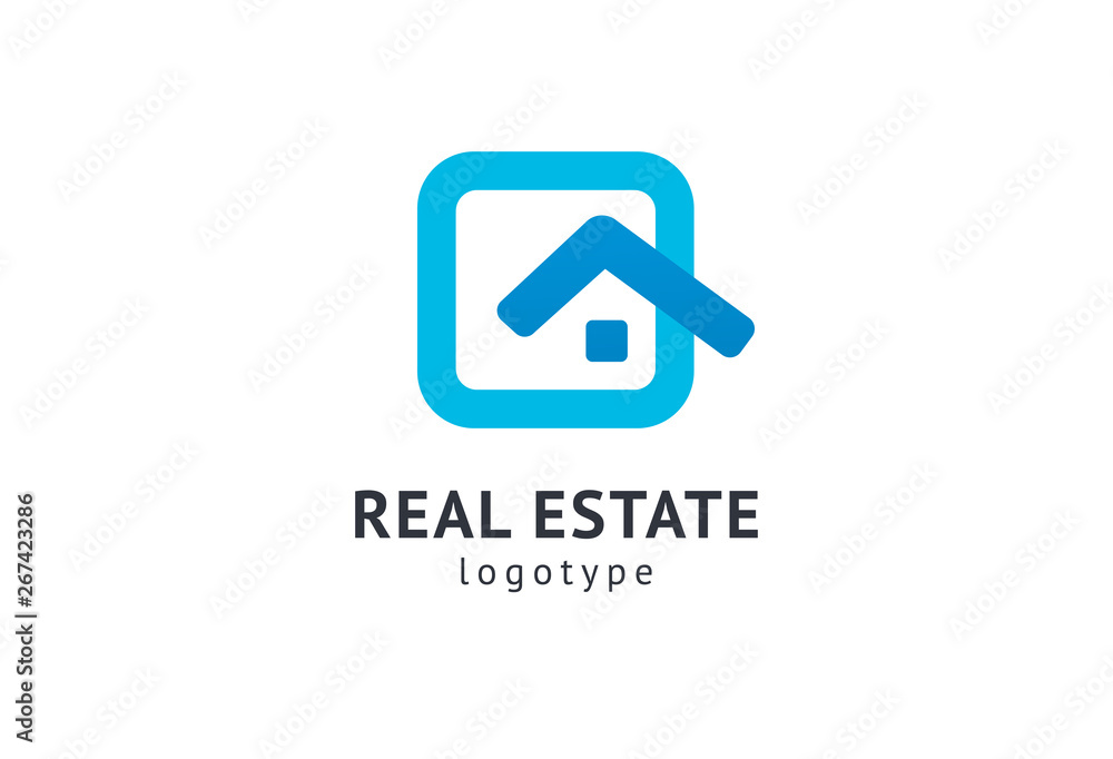 Abstract real estate agent logo icon vector design. Rent, sale of real estate vector logo, House cleaning, home security, real estate auction. Vector building logo concept. Abstract real estate agent logo icon vector design. Rent, sale of real estate vector logo, House cleaning, home security, real estate auction. Vector building logo concept.