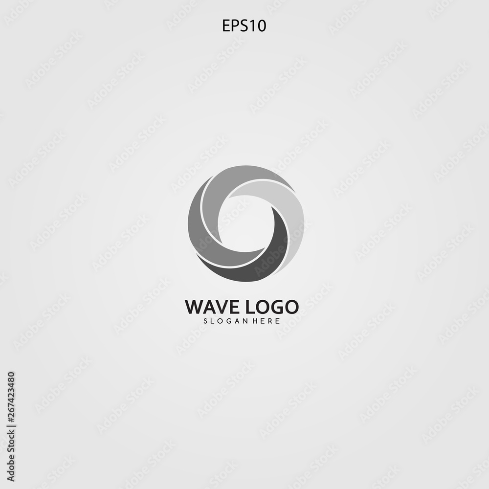 wave logo design minimalist and elegant concept wave logo design minimalist and elegant concept