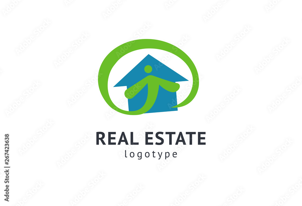 Abstract real estate agent logo icon vector design. Rent, sale of real estate vector logo, House cleaning, home security, real estate auction. Vector building logo concept. Abstract real estate agent logo icon vector design. Rent, sale of real estate vector logo, House cleaning, home security, real estate auction. Vector building logo concept.