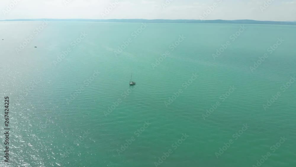 white boat in blue azure lake water. summer travel white boat in blue azure lake water. summer travel