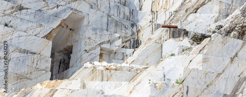 Carrara marble mine in Italy