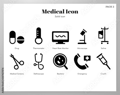 Medical icons Solid pack