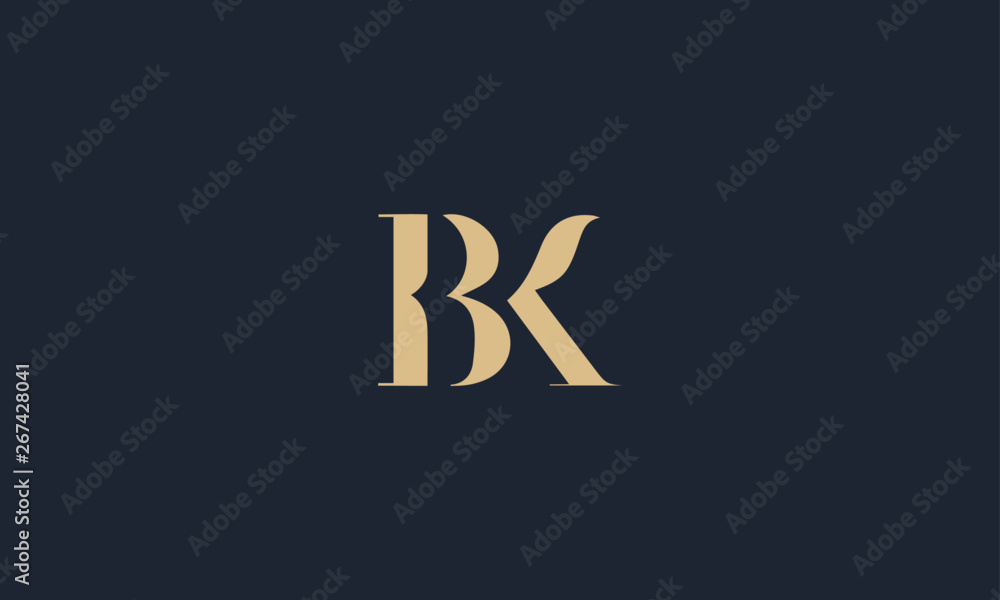 BK logo design template vector illustration BK logo design template vector illustration