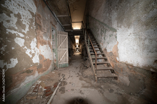 Fotografie old philadelphia abandoned penitentiary