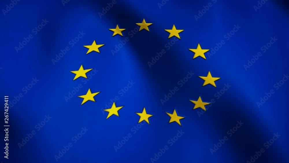 Flag of European countries, Beautiful 3d animation looped video Flag of European countries, Beautiful 3d animation looped video