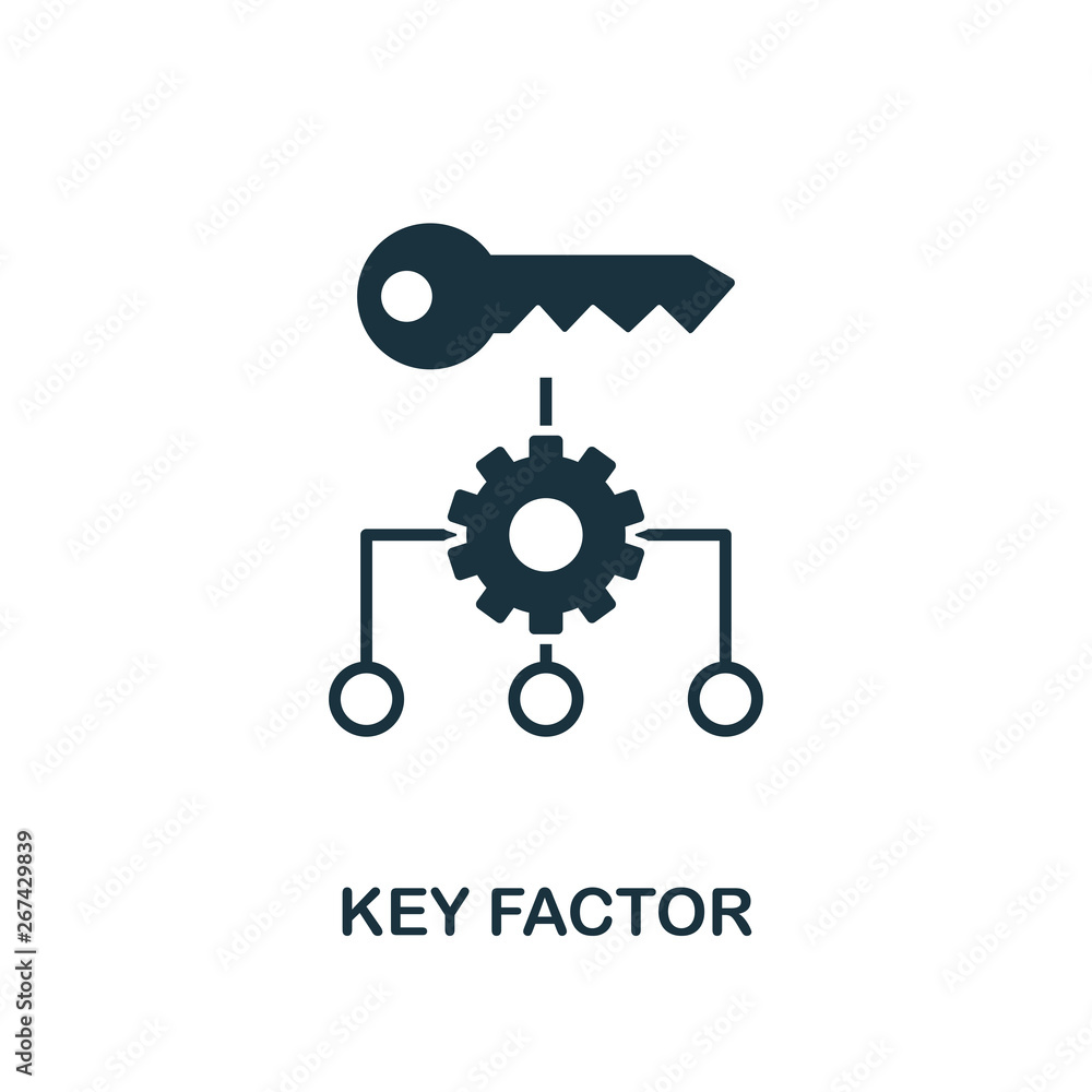 Key Factor icon. Creative element design from business strategy icons collection. Pixel perfect Key Factor icon for web design, apps, software, print usage