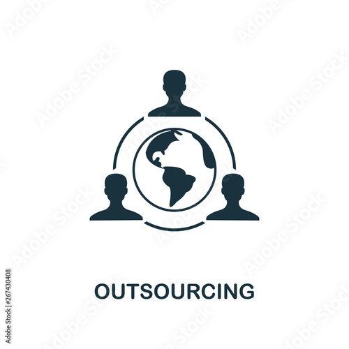 Outsourcing icon. Creative element design from business strategy icons collection. Pixel perfect Outsourcing icon for web design, apps, software, print usage