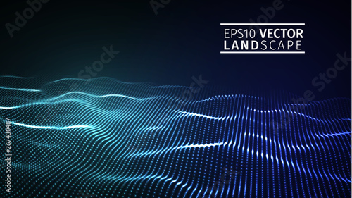 Abstract blue technology background . Vector illustration EPS10. Modern network technology illustration.