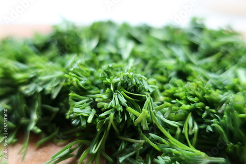dill chopped greens food vitamins salad background texture