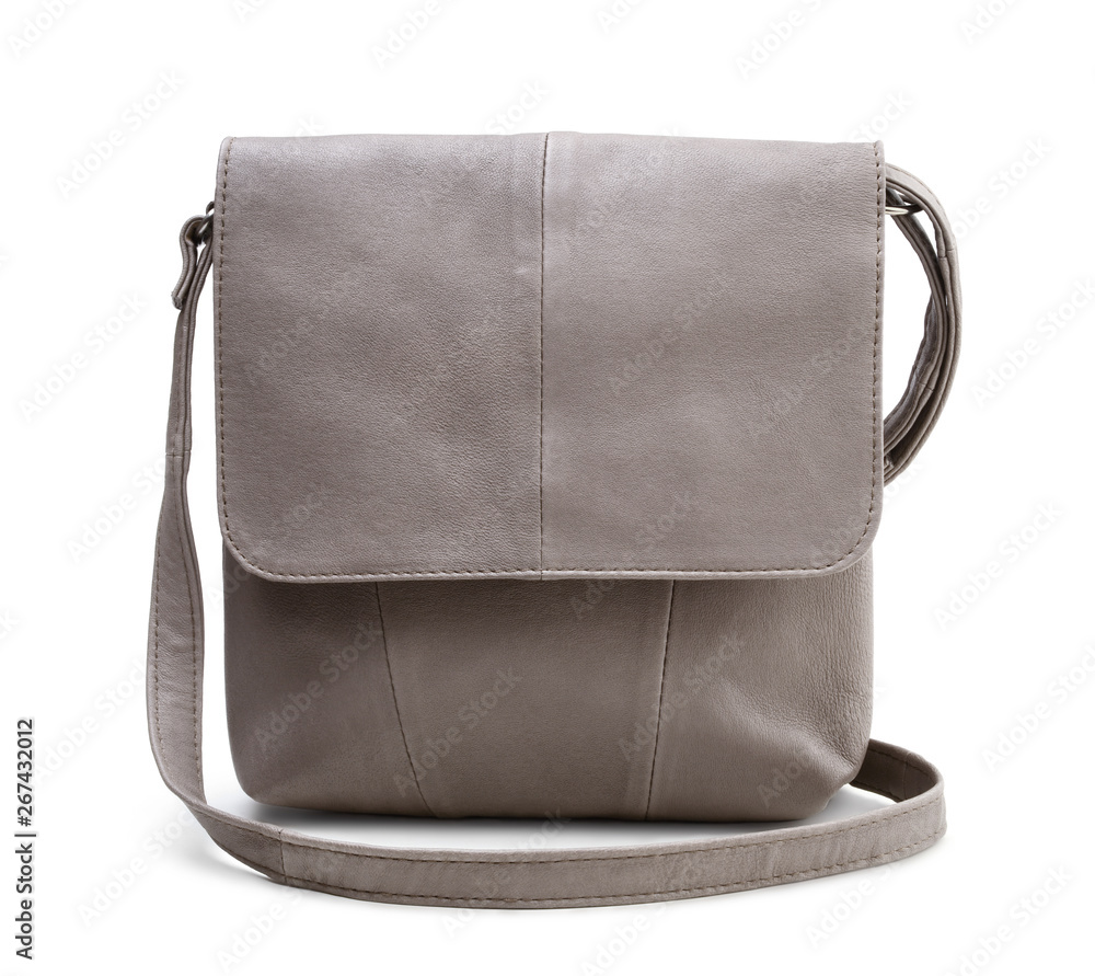 Leather women handbag isolated on white Leather women handbag isolated on white