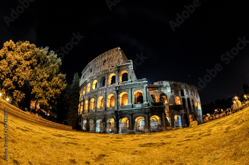 Canvas Print Colosseum at Night