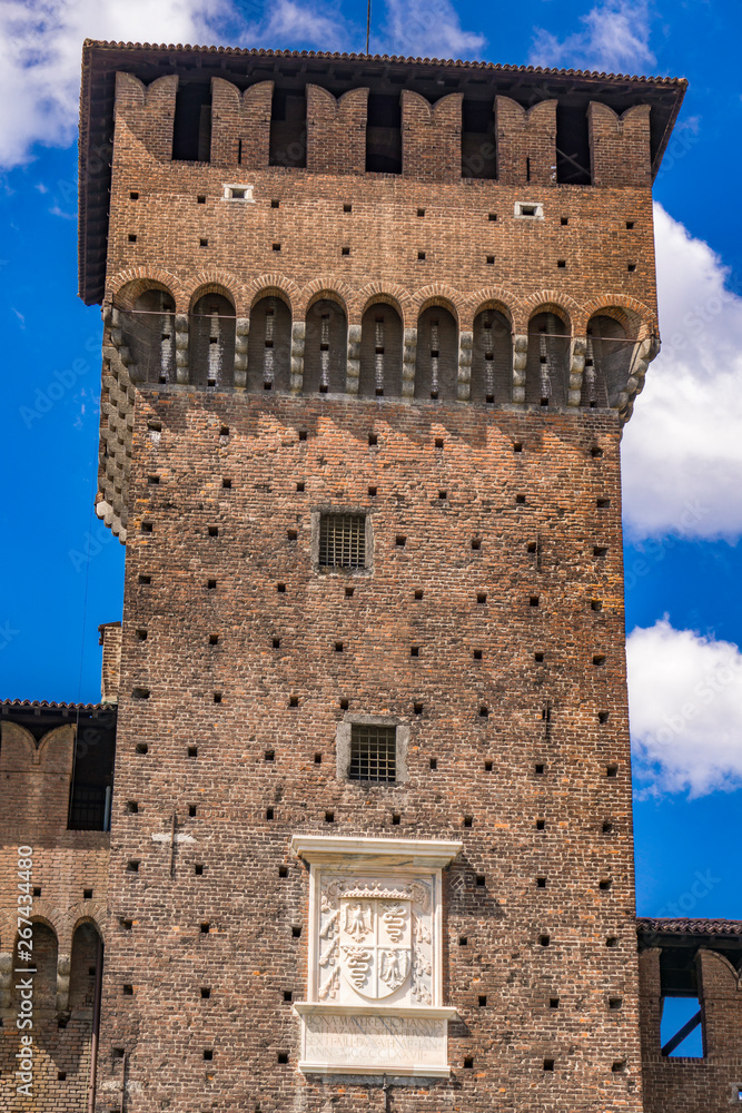 Sforza Castle in Milan, Italy