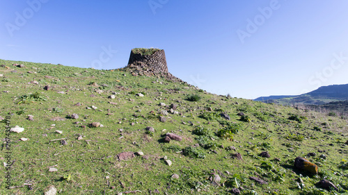 Ancient Nuraghe view in Sardinia photo