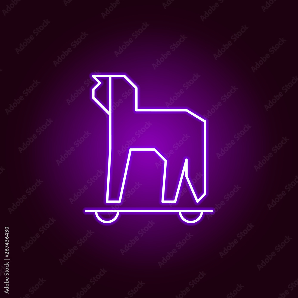 Hacker, spyware icon in neon style. Can be used for web, logo, mobile app, UI, UX