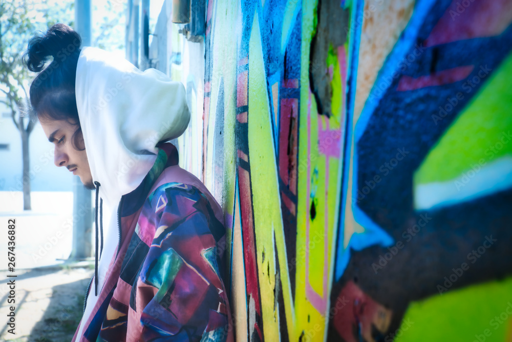 Fototapeta premium Portrait of an attractive modern young man