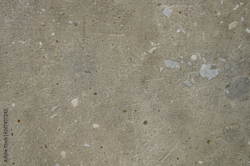 texture of old gray concrete wall with stones