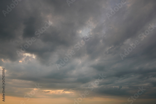 Storm cloud & rainy weather background